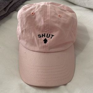 WOMEN'S PINK SHUT UP BASEBALL HAT